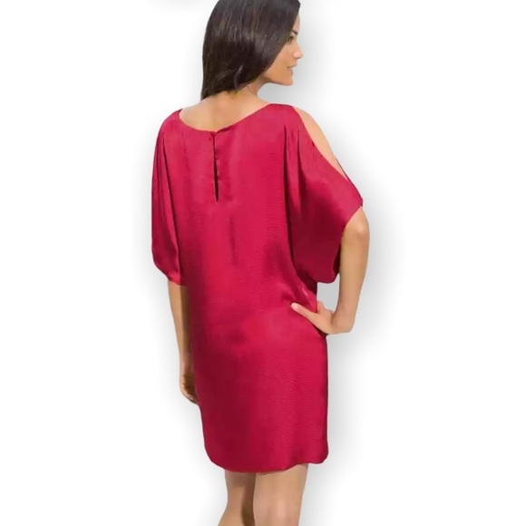 Aidan by Aidan Mattox Satin Cold Shoulder Mini Dress - Picture 3 of 13